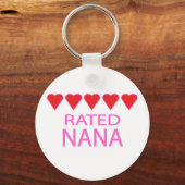 Vijf hartstuk Nana Sleutelhanger (Voorkant)