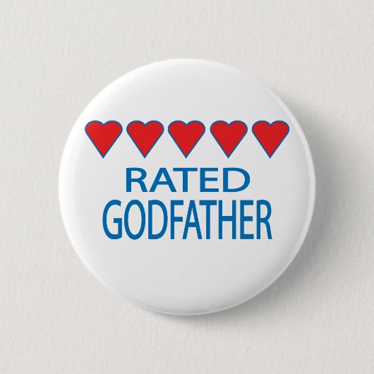 Vijf Heart Godfather Ronde Button 5,7 Cm (Voorkant)