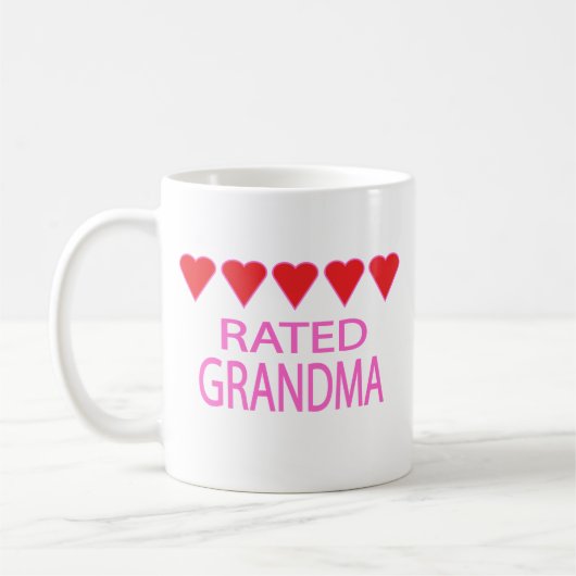 Vijf Heart Grandma Koffiemok (Links)