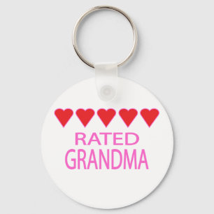 Vijf Heart Grandma Sleutelhanger