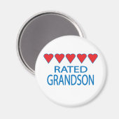 Vijf Heart Grandson Magneet (Voorkant / Achterkant)