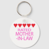 Vijf Heart Moeder-in-Wet Sleutelhanger (Voorkant)