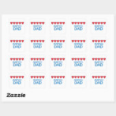 Vijf Heart Pap Vierkante Sticker (Vel)