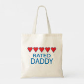 Vijf Heart papa Tote Bag (Achterkant)