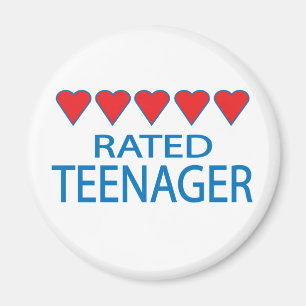 Vijf Heart Teenager Magneet