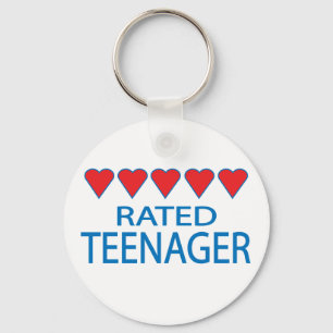 Vijf Heart Teenager Sleutelhanger