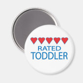 Vijf Heart Toddler Magneet (Voorkant / Achterkant)