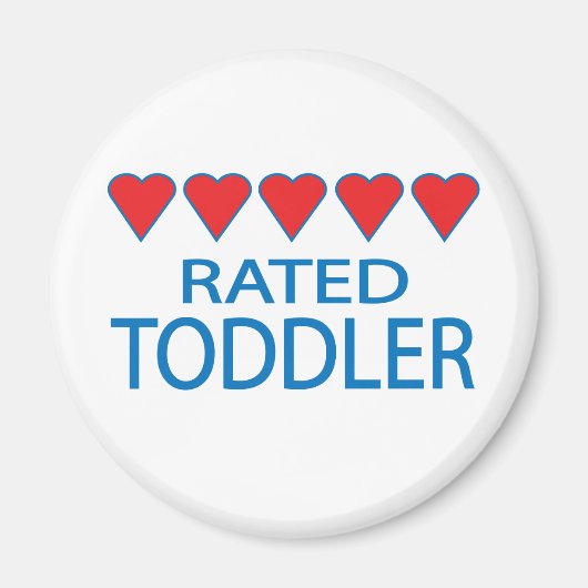 Vijf Heart Toddler Magneet (Voorkant)