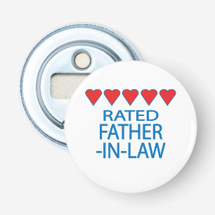 Vijf Heart Vader-In-Law Button Flesopener