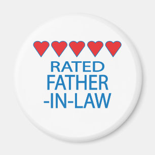 Vijf Heart Vader-In-Law Magneet
