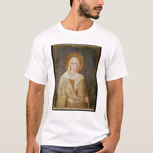 Vijf heiligen, detail van St. Clare T-shirt (Voorkant)