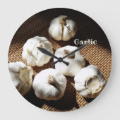 Vijf Hele Handschoenen van Knoflook Grote Klok (Voorkant)