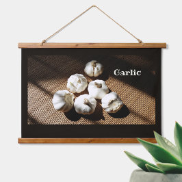 Vijf hele kruidnagels Knoflook Landelijke Keuken Hangend Wandkleed