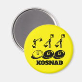 vijf honderdste speld die voor u door het team wor magneet (Voorkant / Achterkant)