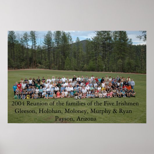 Vijf Ieren in 2004 herenigen Poster (Voorkant)