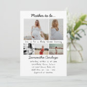 Vijf Inspirerend Baby shower voor fotocollage Kaart (Staand voorkant)