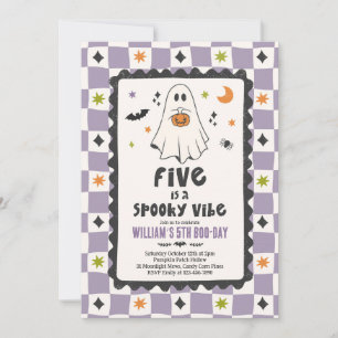 Vijf Is Een Griezelige Vibe Halloween Geest 5e Ver Kaart