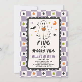 Vijf Is Een Griezelige Vibe Halloween Geest 5e Ver Kaart