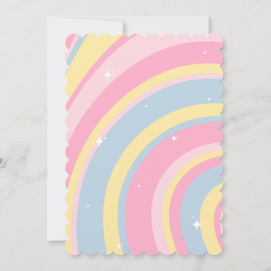 Vijf is een Sfeer Groovy, Retro Meisje Pastelkleur Kaart (Achterkant)