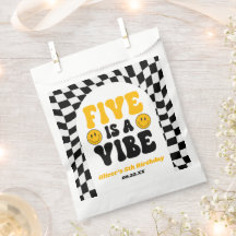 Vijf Is Een Sfeer Retro Vijfde 5e Verjaardagsfeest