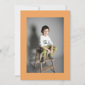 Vijf is een Spooky Vibe Foto Halloween 5e Verjaard Kaart (Achterkant)