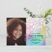 Vijf is een Vibe 5de Uitnodiging van de Dag van he (Staand voorkant)