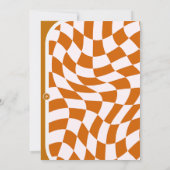 Vijf is een Vibe 5e Retro Checkered Verjaardag Kaart (Achterkant)