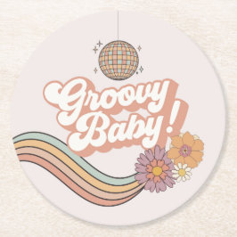 Vijf is een Vibe 5e verjaardagsfeestje borden Ronde Kartonnen Onderzetter