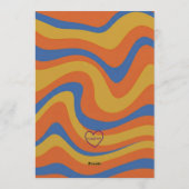 Vijf is een Vibe, Blauw Oranje Geel 5e Verjaardag Kaart (Achterkant)