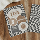 Vijf is een Vibe | Jongens 5e Retro Skater Feestje Kaart