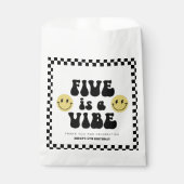Vijf is een Vibe | Jongens Gelukkig Gezicht 5e Ver Bedankzakje (Voorkant)