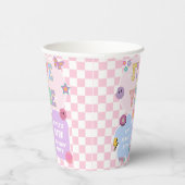 Vijf is een vibe preppy patch 5e verjaardagsfeestj papieren bekers (Rechts)