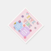 Vijf is een vibe preppy patch 5e verjaardagsfeestj servet (Hoek)