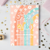 Vijf is een vibe regenboog daisy 5e verjaardagsfee kaart