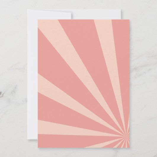 Vijf is een Vibe Retro Birthday Uitnodiging (Achterkant)