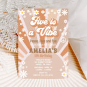 Vijf is een vibe verjaardag uitnodiging