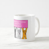 Vijf jaar kankervrij Jubileum Koffiemok (Voorkant rechts)