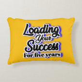 Vijf jaar lang succes boeken – Motivatie Accent Kussen (Voorkant)