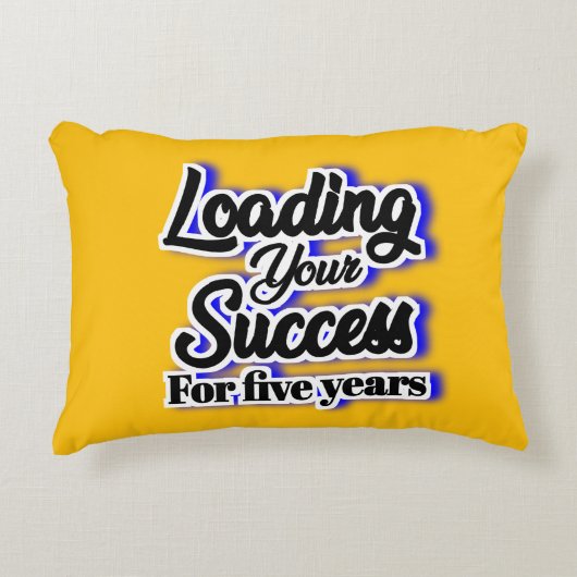 Vijf jaar lang succes boeken – Motivatie Accent Kussen (Voorkant)