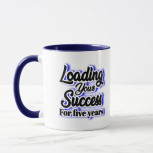 Vijf jaar lang succes boeken – Motivatie Mok