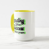 Vijf jaar lang succes boeken – Motivatie Mok (Voorkant links)