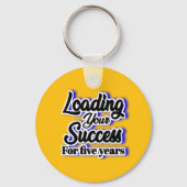 Vijf jaar lang succes boeken – Motivatie Sleutelhanger (Voorkant)