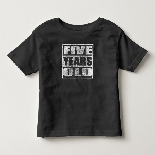 Vijf jaar oud - Happy 5th Birthday T Shirt (Voorkant)