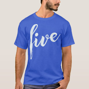 Vijf jaar oud kind, vijfde verjaardag t-shirt