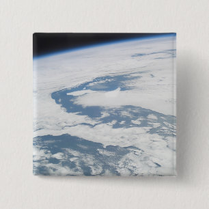 Vijf jaar oude ijsbergen nabij de Zuid-Georgische  Vierkante Button 5,1 Cm