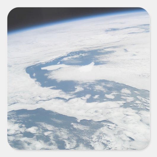 Vijf jaar oude ijsbergen nabij de Zuid-Georgische Vierkante Sticker (Voorkant)