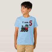 Vijf jaar oude speelgoed treinstel t-shirt (Voorkant volledig)