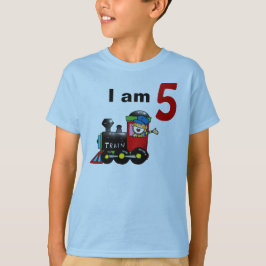 Vijf jaar oude speelgoed treinstel t-shirt