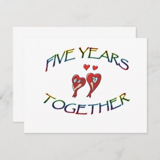 VIJF JAAR SAMEN (Voorkant / Achterkant)