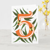 Vijf Kaart (Gele Bloem)